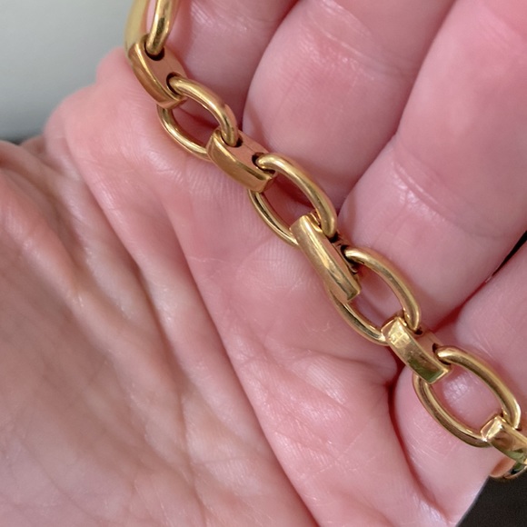 MARC JACOBS Swiss Analog Gold Watch Oval Link Bracelet MJ1106 Stainless Steel - Picture 5 of 6